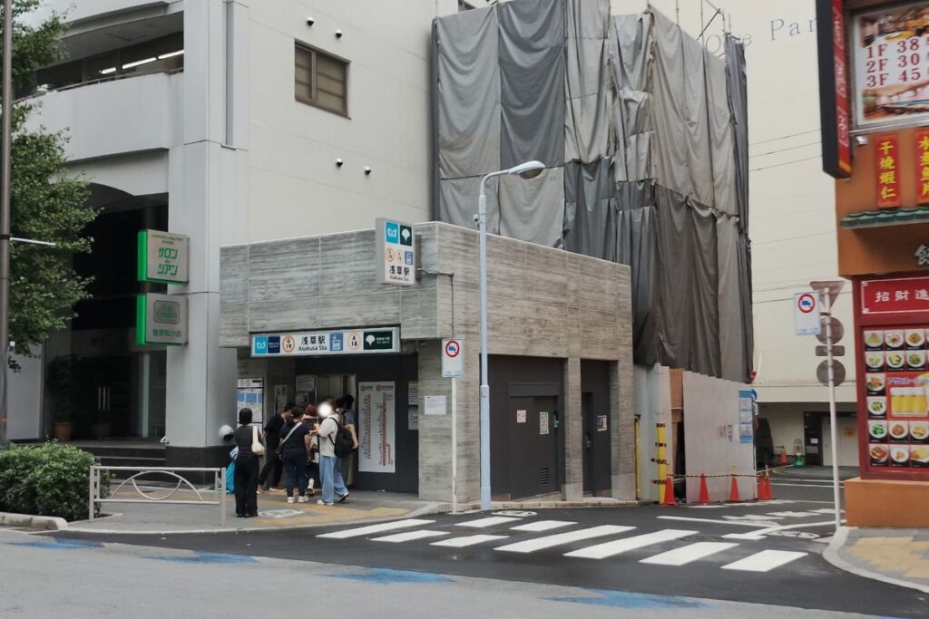 銀座線浅草駅・都営浅草駅のエレベーター専用出口